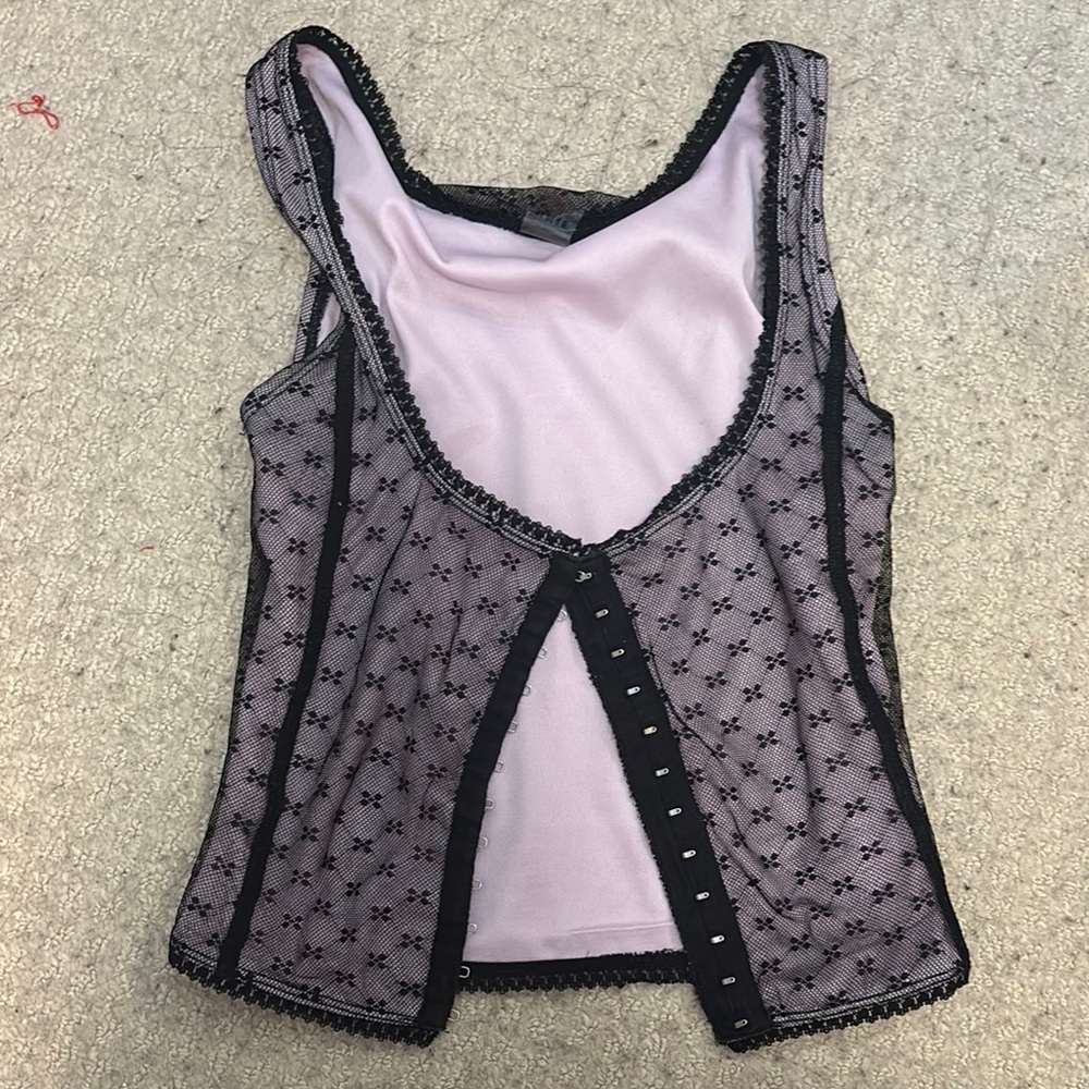 UNIF Dew Corset Black Lace Top